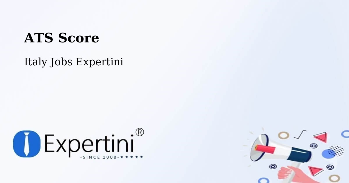 Resume ATS Score & Job Description Match Tool – Concorezzo - Italy Jobs Expertini