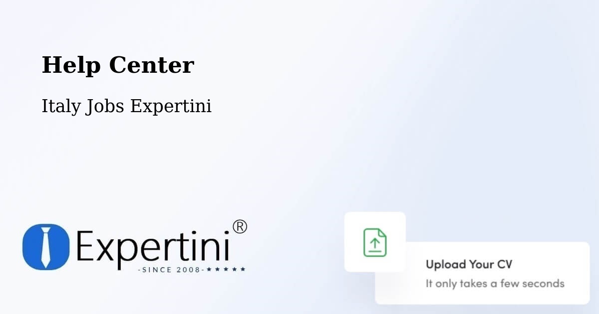 Help Center – Concorezzo - Italy Jobs Expertini